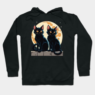 Twilight Twins: Black Cats Hoodie